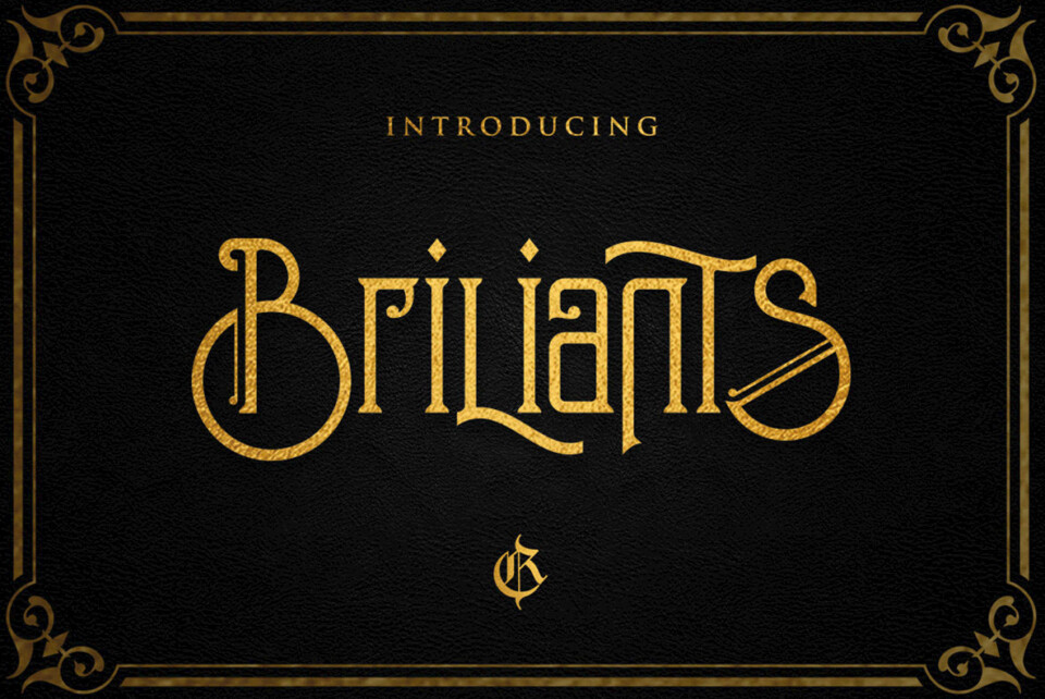 Phông chữ tiếng Việt cổ điển MTD Briliants Typeface Việt Hóa
